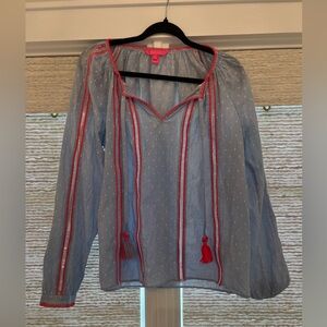 Lilly Pulitzer Blue Blouse size L